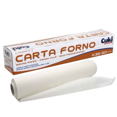 Carta forno per alimenti in rotolo h 36 x 50 m Cuki Professional