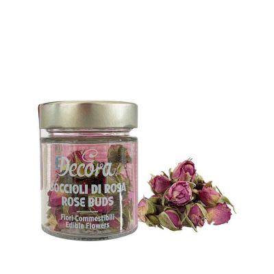 Boccioli di rosa commestibili ad uso alimentare fiori edibili Decora