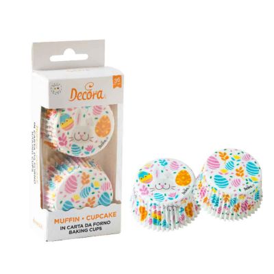 36 Pirottini in carta Ovetti di Pasqua per cottura muffin Ø5 x h 3,2 cm