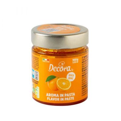 Aroma in pasta concentrata per dolci gusto Arancia 100 g Decora