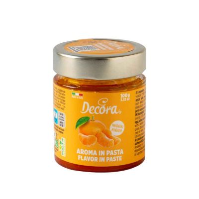 Aroma in pasta concentrata per dolci gusto Mandarino 100 g Decora