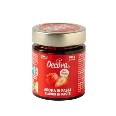 Aroma in pasta concentrata per dolci gusto Fragola 100 g Decora