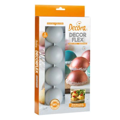 Stampo antiaderente in silicone Mezza Sfera 8 cavità Ø6cm Decora