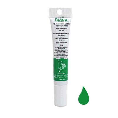 Gel colorante verde per alimenti 14 g Decora