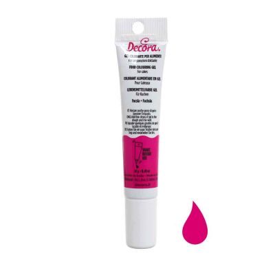 Gel colorante fucsia per alimenti 14 g Decora