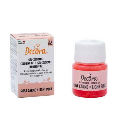 Colorante in gel per alimenti colore intenso rosa carne 28 g Decora