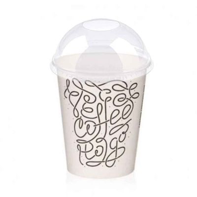 100 Bicchieri di carta con coperchio Coffee to go 250cc