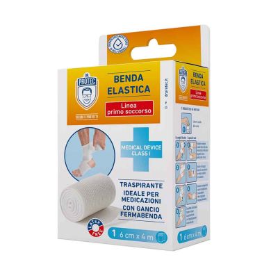 Benda elastica traspirante per medicazione ferite 6cm x 4m