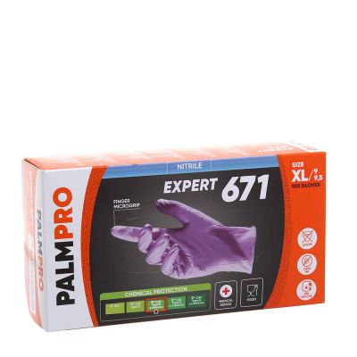 100 Guanti medicali nitrile Multipro N-Purple taglia XL