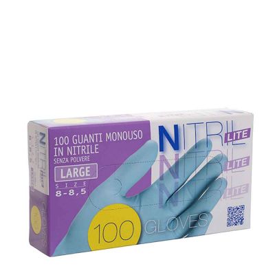 Guanti nitrile Nitril Lite azzurri taglia L