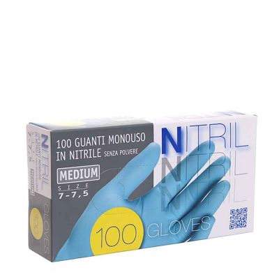 Guanti nitrile Nitril azzurri taglia M