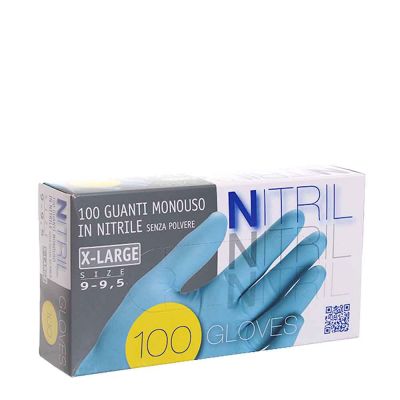 Guanti nitrile Nitril azzurri taglia XL