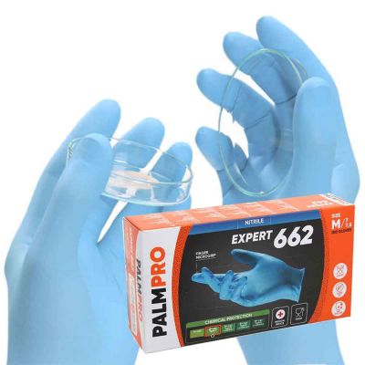 Guanti in nitrile azzurro Icoguanti Palmpro Expert 662