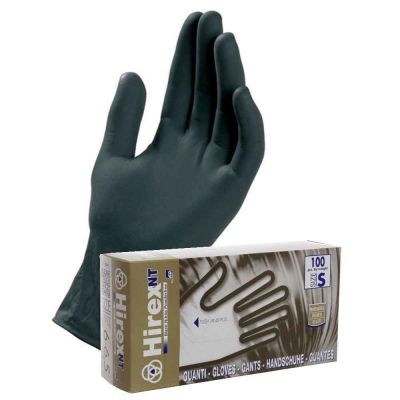 Guanti nitrile nero Icoguanti Hirex NT 