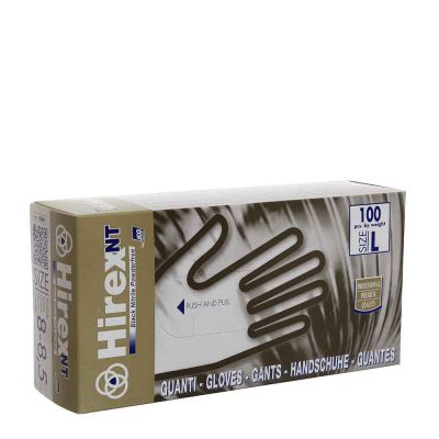 Guanti nitrile nero Icoguanti Hirex NT taglia L