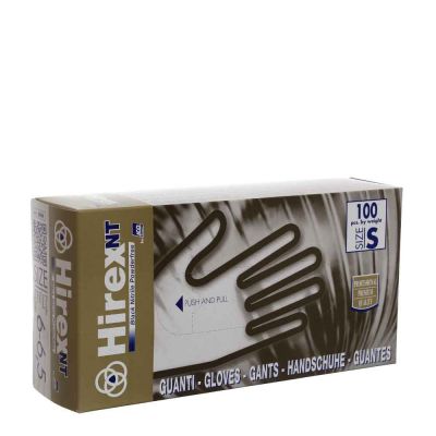 Guanti nitrile nero Icoguanti Hirex NT taglia S
