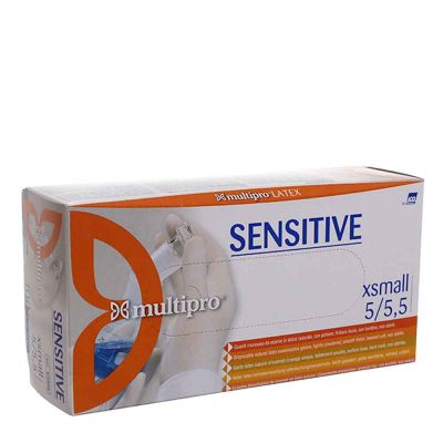 Guanti lattice monouso Icoguanti Multipro Sensitive XS 5-5,5