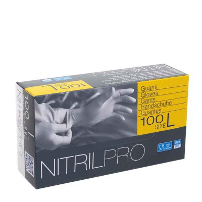 100 Guanti nitrile monouso Icoguanti Nitril Pro taglia L 8-8,5