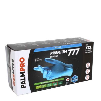 100 Guanti nitrile azzurro Icoguanti PalmPro Premium 777 Syntho taglia XXL 10-10,5