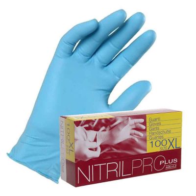 Guanti nitrile azzurri Icoguanti Nitril Pro Plus taglie a scelta