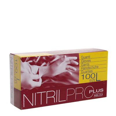 Guanti nitrile Nitril Pro Plus azzurri taglia L