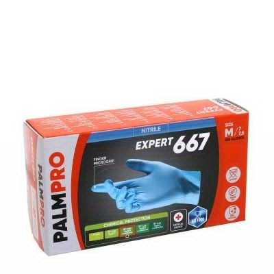 Guanti nitrile azzurri PalmPro Expert 667 taglia M