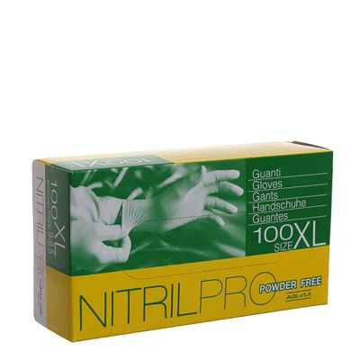Guanti nitrile Nitril Pro Powderfree azzurri taglia XL