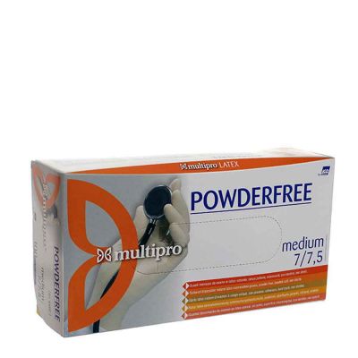 100 Guanti medicali latice Multipro Powderfree taglia M