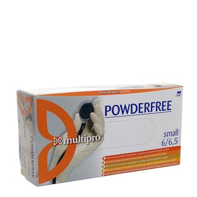 100 Guanti medicali latice Multipro Powderfree taglia S