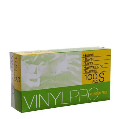 Guanti in vinile monouso VinylPro powder free bianco taglia S