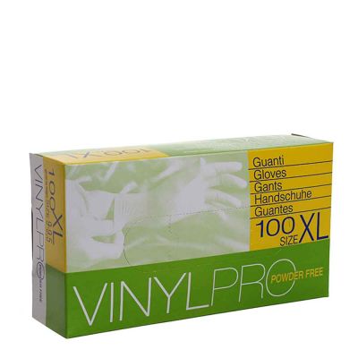 Guanti in vinile monouso VinylPro powder free trasparente taglia XL