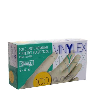 Guanti in vinile monouso Vinilex colore bianco taglia S