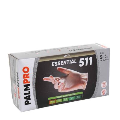 Guanti in vinile trasparente Icoguanti PalmPro Essential 511 S 6-6,5