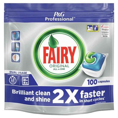 Fairy Original All in One pastiglie per lavastoviglie professionali e domestiche 100caps