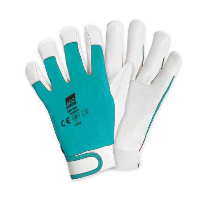 1 Paio guanti da lavoro in pelle e cotone riutilizzabili Icoguanti GOLF XXL-10