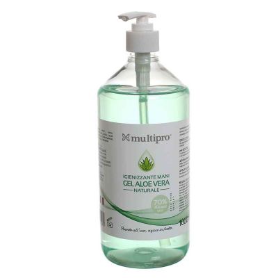 Dispenser Gel per mani igienizzante con aloe 70% Alcool 1000 ml