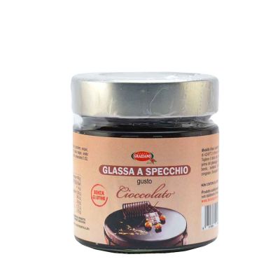 Glassa a specchio pronta all'uso gusto Cioccolato 300 g senza glutine