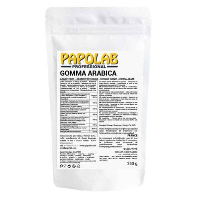 Gomma Arabica vegetale in polvere 250 g Papolab