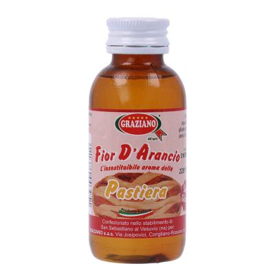 Aroma liquido per dolci gusto fiori d'arancio Pastiera flacone 60g