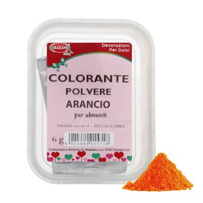 Colorante alimentare in polvere arancione 6 g