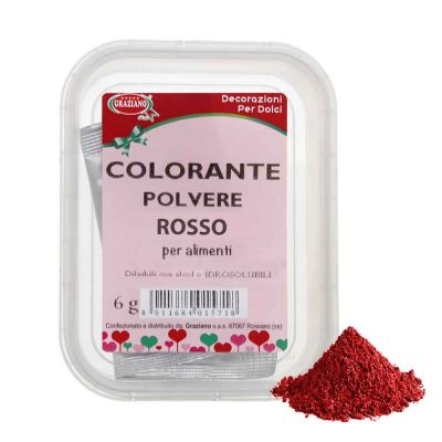 Colorante alimentare in polvere rosso 6 g