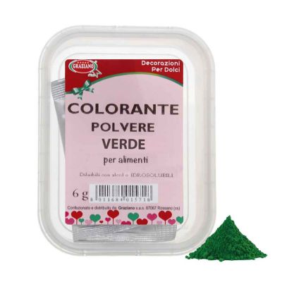 Colorante alimentare in polvere verde 6 g