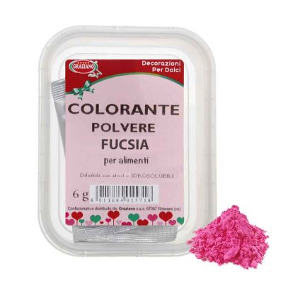 Colorante alimentare in polvere fucsia 6 g