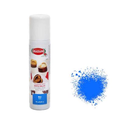 Colorante spray blu perlato per alimenti 75ml