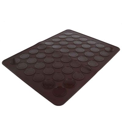 Tappetino macarons in silicone termico antiaderente per 48 macarons 30x40 cm