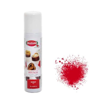 Colorante spray rosso perlato per alimenti 75ml