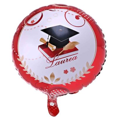 Palloncino Mylar Laurea rotondo 18'' 45,7 cm