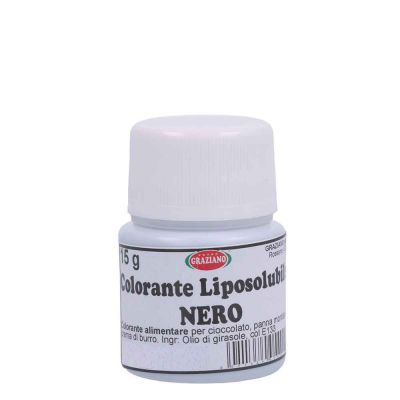 Colorante liquido liposolubile nero per alimenti 15 g