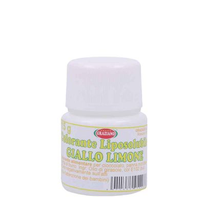 Colorante liquido liposolubile giallo limone per alimenti 15 g