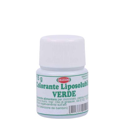 Colorante liquido liposolubile verde per alimenti 15 g